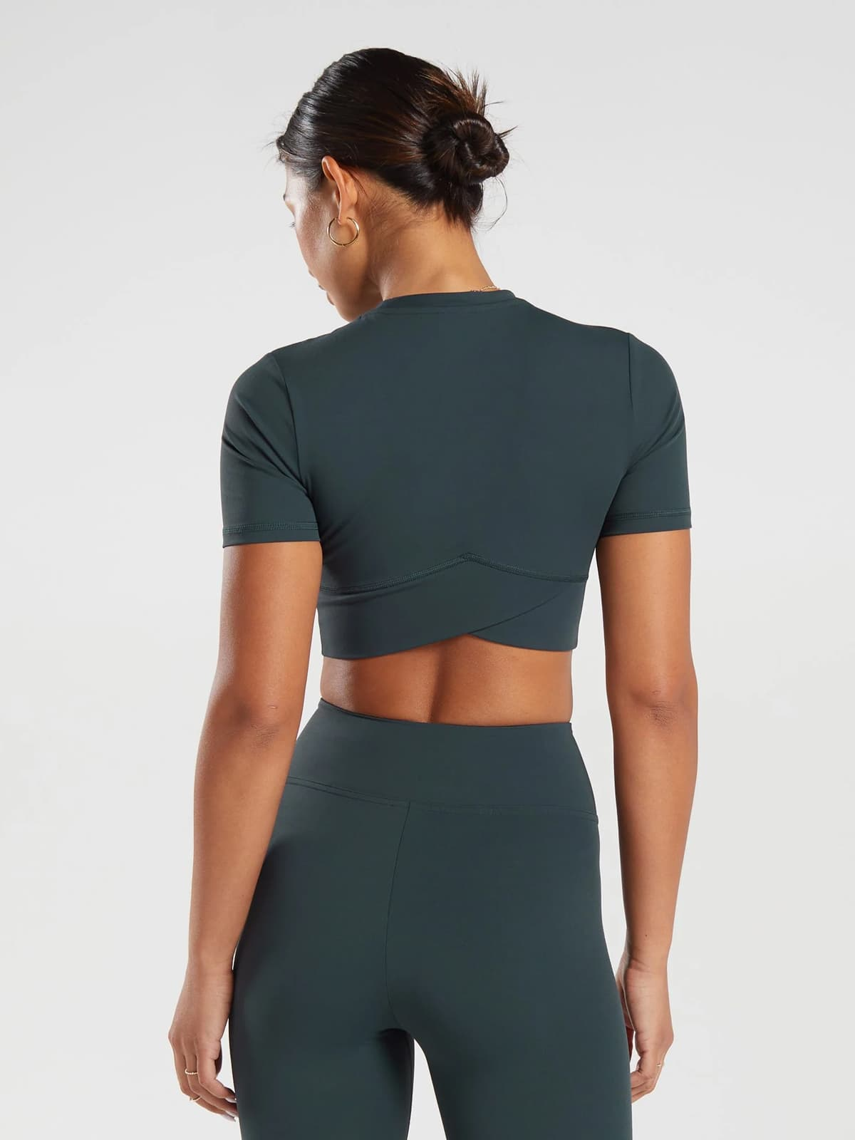 Crossover Short-Sleeve Crop Top - Image 2